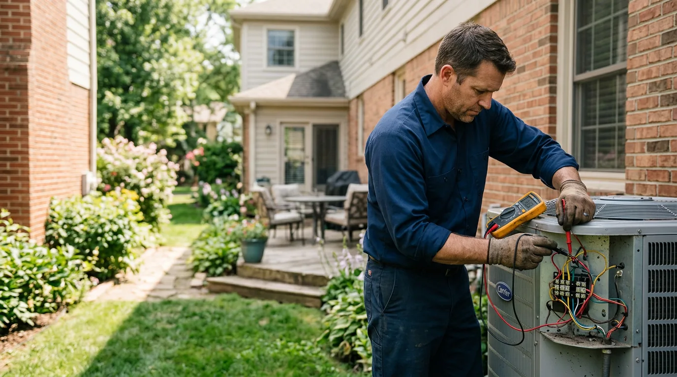 HVAC technician working near Kathryn, ND